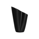 Ver imagem 3 de Vaso Decorativo de Mesa de Cerâmica Preto Fosco Antúrios Pequeno