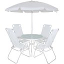 Ver imagem 7 de Conjunto Noronha em Aluminio 4 Cadeiras + Mesa + G-sol Branco Bel