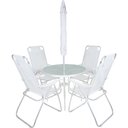 Ver imagem 5 de Conjunto Noronha em Aluminio 4 Cadeiras + Mesa + G-sol Branco Bel