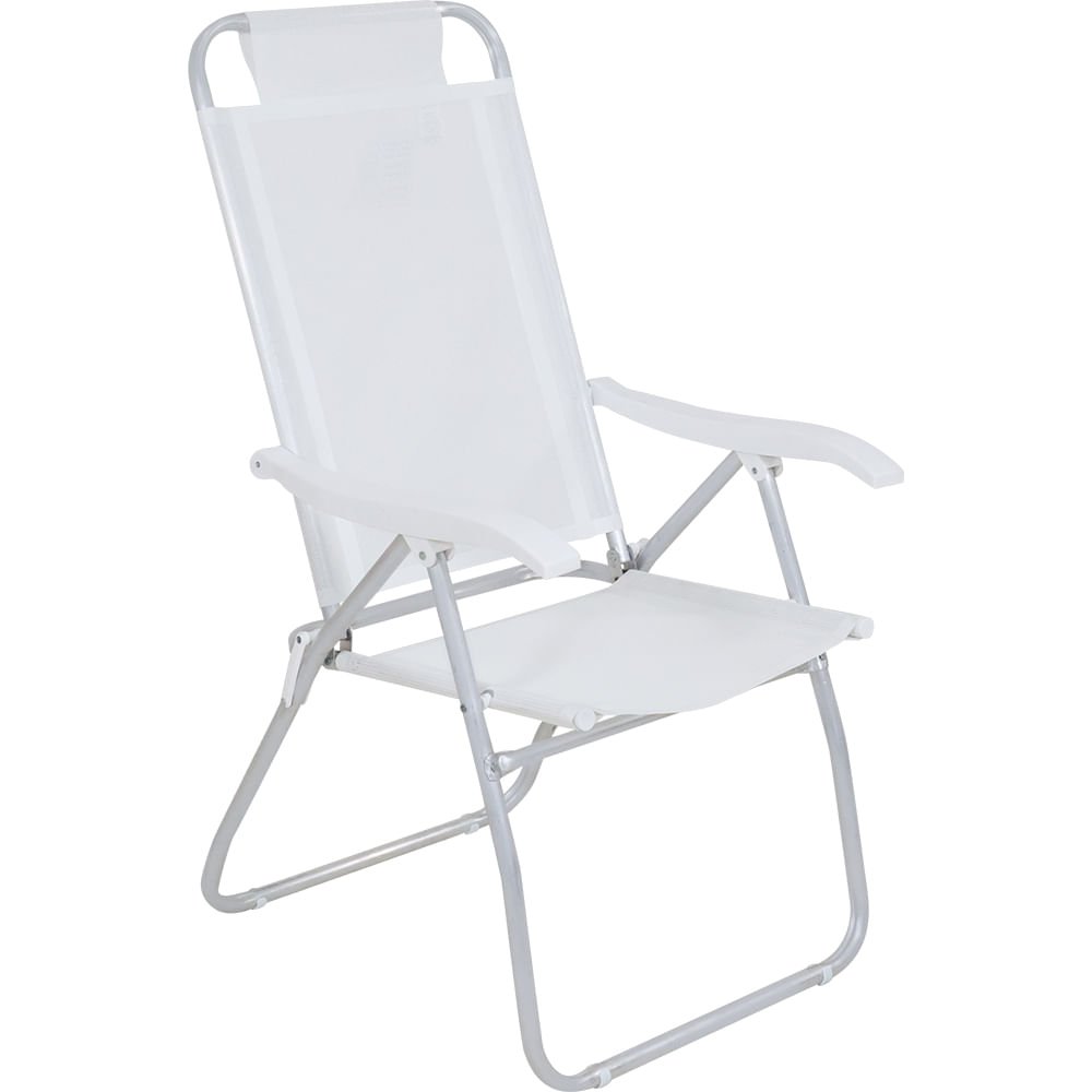 Conjunto Noronha em Aluminio 4 Cadeiras + Mesa + G-sol Branco Bel - 6