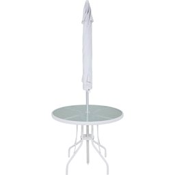Conjunto Noronha em Aluminio 4 Cadeiras + Mesa + G-sol Branco Bel - 4