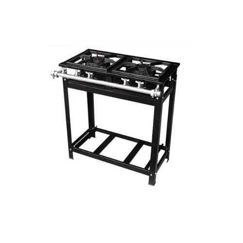 Fogão Industrial 2 Bocas Misto 30x30 Economy Baixa Pressão 1QS 1QD - Cristal Aço CRISTAL AÇO Fogão I - 2