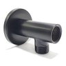 Posicionador Preto Fosco para Ducha Higiênica X Tubo Pex no Chão - D3014pt - 1