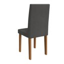 Ver imagem 3 de Conjunto 6 Cadeiras de Jantar com Pés em MDF Estofadas Fidelitá Itália Freijó/Grafite