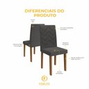 Ver imagem 5 de Conjunto 6 Cadeiras de Jantar com Pés em MDF Estofadas Fidelitá Itália Freijó/Grafite