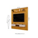Ver imagem 7 de Painel com Bancada para Tv até 75 Polegadas Ripado Dj Móveis Trento 223 Cedro Bali