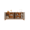 Ver imagem 4 de Buffet Lizz 1.90 Off White/cedro - Casa D Móveis