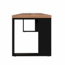 Ver imagem 4 de Mesa Escrivaninha Reta Industrial 170cm Pés Metal 