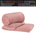Ver imagem 2 de Cobertor Casal Queen Grosso Layla Canelada Super Quentinha Velvet:rosa