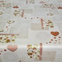 Ver imagem 1 de Toalha De Mesa Térmica Impermeável Pvc Coração 1,40 X 1,00