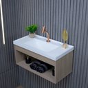 Ver imagem 3 de Gabinete Armario para Banheiro 100% MDF Zoff 63cm com Cuba