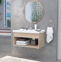 Ver imagem 1 de Gabinete Armario para Banheiro 100% MDF Zoff 63cm com Cuba