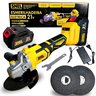 Esmerilhadeira Lixadeira Angular a Bateria 21v Motor Brushless Snel Ferramentas - 4