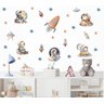 Adesivo de Parede Astronautas Bebês Cute no Espaço - 1