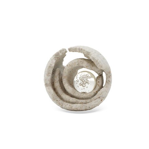 Peça Decorativa Esfera em Resina com Cristal 16cm Ss0407 Btc