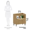 Ver imagem 4 de Balcão de Cozinha 80cm 1 Porta 1 Gaveta Elegance Luciane Móveis