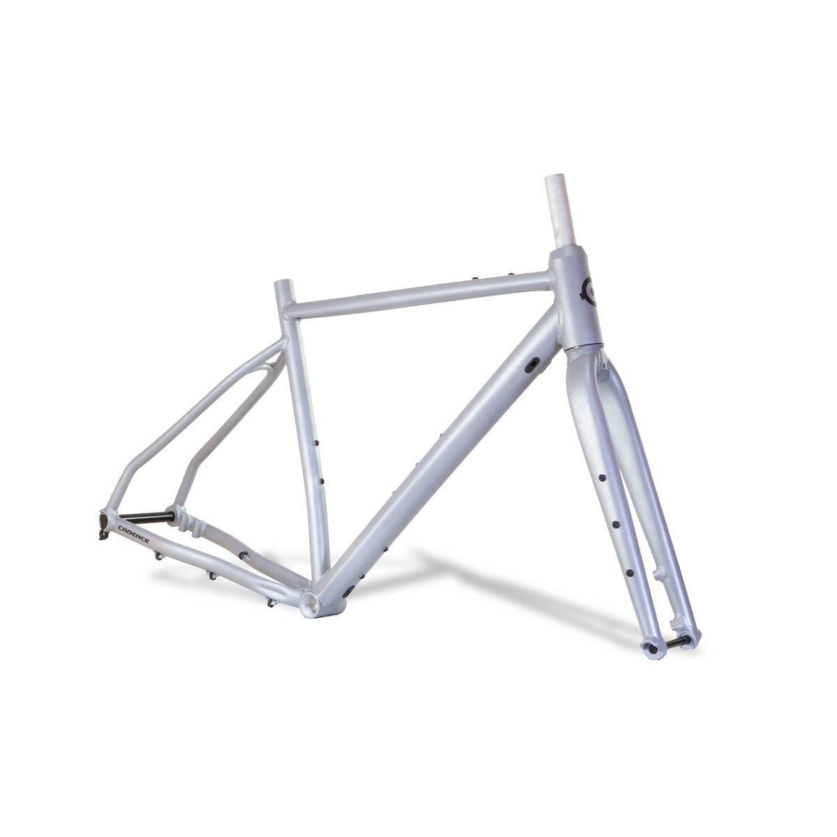 Quadro Cadence Gravel 2024 Cinza Titânio Garfo Eixo E-thru