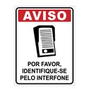 Ver imagem 1 de Placa Interfone Toque Identifique-se E Aguarde Ser Atendido 20x15cm TaColado 03 Unidades