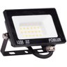 Kit 2 Refletor Led 20w 3000k Preto Bivolt Foxlux - 1