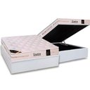 Ver imagem 1 de Cama Box Baú Casal: Colchão Molas Pocket Ensacadas Castor Kingdom Aloe Vera + Base Crc Courano