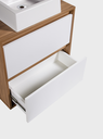 Ver imagem 6 de Gabinete para Banheiro com Cuba 60cm Mdf Freijo com Branco Dubai - On Móveis