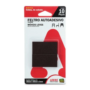 Feltro Anti Risco Escuro Quadrado Fc 300q 30 Mm