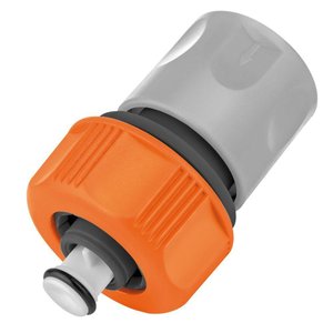 Engate Rapido com Aquastop Tramontina em Plastico para Mangueira 5-8" e 3-4"