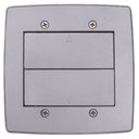 Ver imagem 1 de Espelho Caixa Piso Embutir 4x4 2 Tomadas Tampa Basculante sem Tomada - Cinza