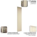 Ver imagem 6 de Painel Ripado em Barra 250cm x 46cm 100% MDF Majestade Marrom/Off White Gelius Móveis