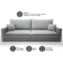 Ver imagem 3 de Sofá Tango 2,00m sem Caixa, Retrátil e Reclinável Veludocristal Cinza - Netsofas