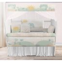 Ver imagem 2 de Kit Berço Enxoval de Bebê Verde Floresta Folhas - Kt505