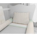 Ver imagem 4 de Kit Berço Enxoval de Bebê Verde Floresta Folhas - Kt505