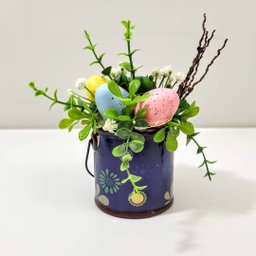 Arranjo De Páscoa Para Mesa Com Ovos 14x11cm Borboleta - 8
