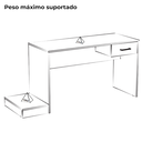 Ver imagem 4 de Mesa Escrivaninha Gamer 1 Gaveta 160 Cm Preto Vermelho Arly