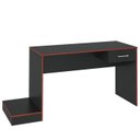 Ver imagem 2 de Mesa Escrivaninha Gamer 1 Gaveta 160 Cm Preto Vermelho Arly