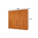 Ver imagem 2 de Guarda Roupa 6 Portas Ripadas e 8 Gavetas Grécia Cacau - Conquista