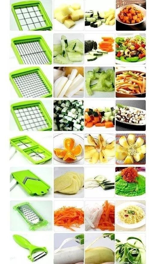Nicer Dicer Processador Cortado Alimentos Legumes Topen Home - 7