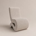 Ver imagem 4 de Poltrona Decorativa Marina Bouclê Moscow Design Orgânico Moderno