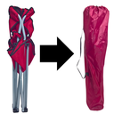 Ver imagem 5 de Cadeira Camping Dobravel Portatil Premium até 160kg Vermelha Lu0102_vm