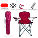 Ver imagem 7 de Cadeira Camping Dobravel Portatil Premium até 160kg Vermelha Lu0102_vm