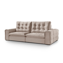 Ver imagem 3 de Sofá 180 Galliano Retrátil Reclinável Conforto Sofisticação:bege