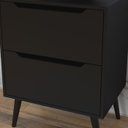 Ver imagem 5 de Gabinete para Banheiro 60 Cm com 2 Gavetas Bn3639 Preto Tecno Mobili