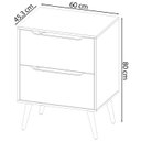 Ver imagem 4 de Gabinete para Banheiro 60 Cm com 2 Gavetas Bn3639 Preto Tecno Mobili