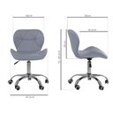 Ver imagem 5 de Kit 02 Cadeiras Office Eiffel Slim Ajustável Base Giratória + E-book