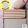 Jogo de Cama Lençol 4 Peças Queen com Elástico Estampado 158x198x30cm Bf Colchões - 4