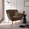 Poltrona de Sala para Decoração Italva Inca Marrom - 1