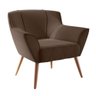 Poltrona de Sala para Decoração Italva Inca Marrom - 2