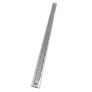 Ralo Linear 5x100 Inox 304 Quintal Borda Piscina Modelo Oriente com Tela Anti Insetos