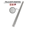 Ralo Linear 5x100 Inox 304 Quintal Borda Piscina Modelo Oriente com Tela Anti Insetos - 3