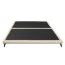 Ver imagem 3 de Cama Japonesa King Size Veneza 200cm Base Box Orgânica Bouclê Estofada Pés de Ferro:Bouclê Bege